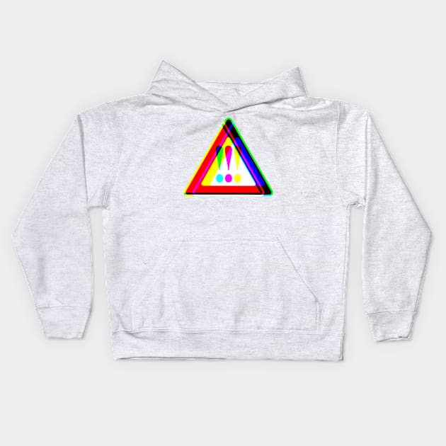 Psychedelic Master Warning Light Kids Hoodie by TJWDraws